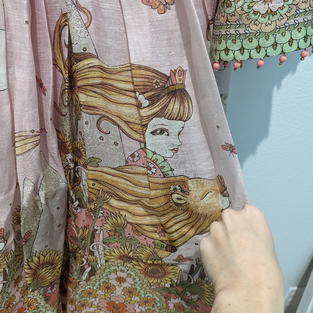 Zimmermann Kaleidoscope Bell Sleeve Gown - Picture 4 of 15
